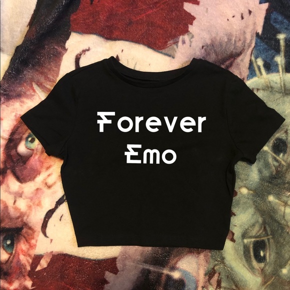 Tops Forever Emo Crop Top Shirt Poshmark Tops Forever Emo Crop Top Shirt Poshmark